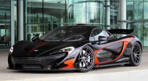 McLaren MSO P1 Black and Volcano Orange 2015 года